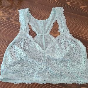 Mint lace Bralette